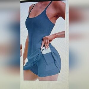 Blue Tennis Dress With Shorts NEW